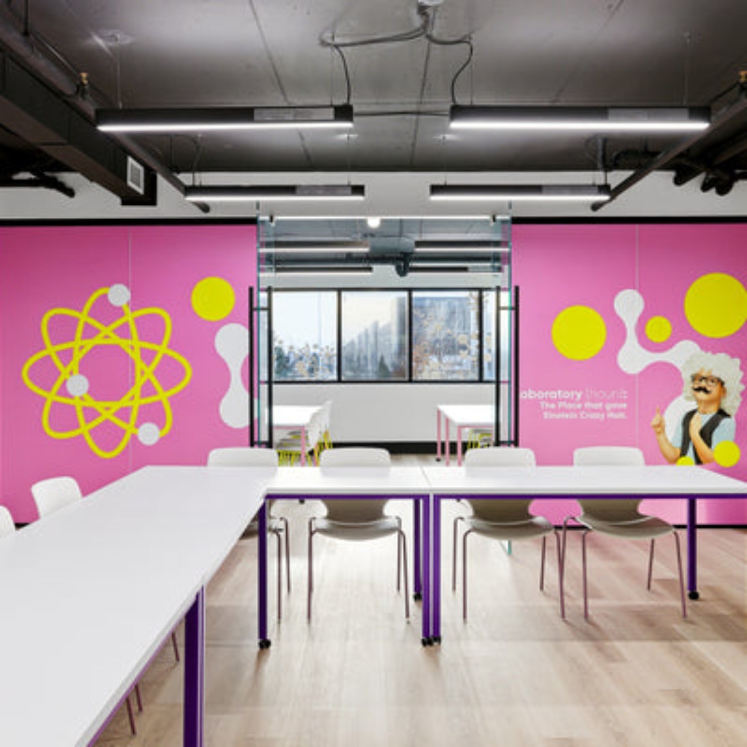 Continuous Vinyl Graphic on Glass