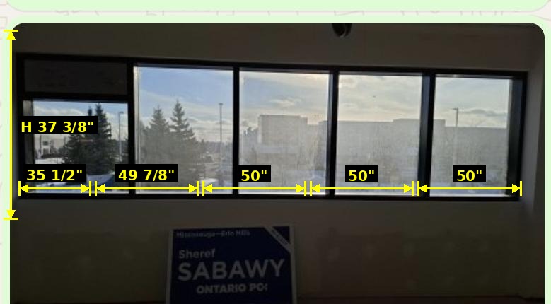 Set 4 — Window wall (5-panel)